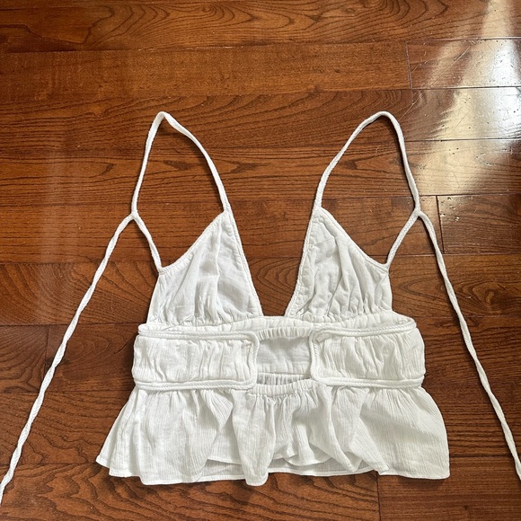 ZARA Woven Tank Top size M colour WHITE - Picture 5 of 5